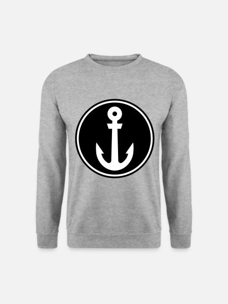 Anker Seemann - Unisex Pullover - Weißgrau meliert