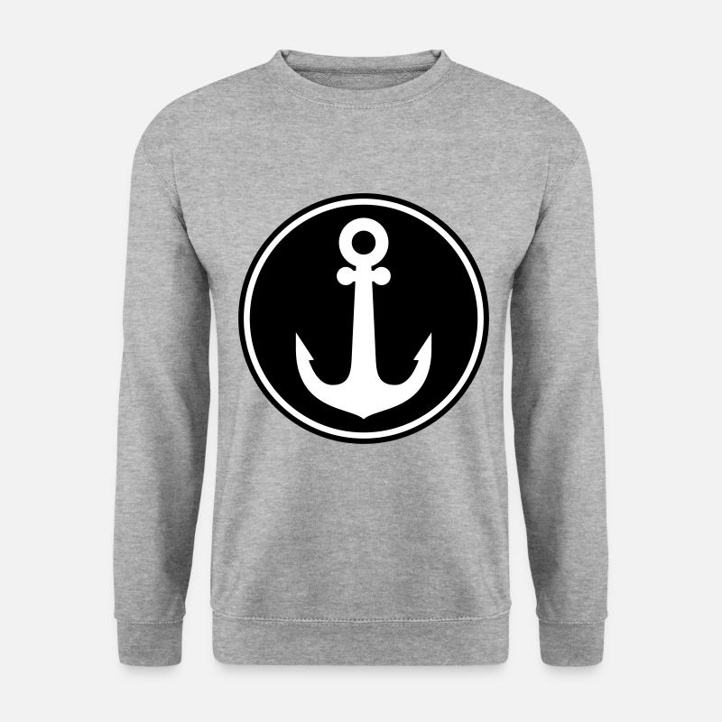 Anchor Icon - Unisex Sweatshirt - salt & pepper