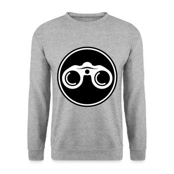 Icône des jumelles - Sweat-shirt Unisexe - gris chiné - Devant - Alina (178cm) & Michal (187cm)