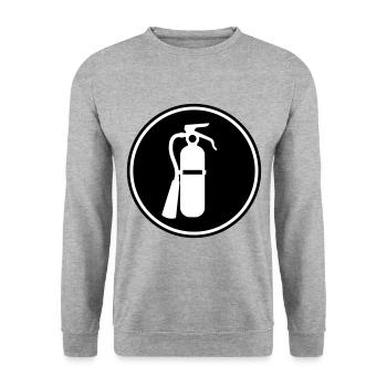 Fire extinguisher icon - Unisex Sweatshirt - salt & pepper - Front - Alina (178cm) & Michal (187cm)