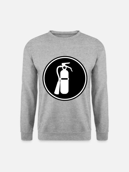 Fire extinguisher icon - Unisex Sweatshirt - salt & pepper