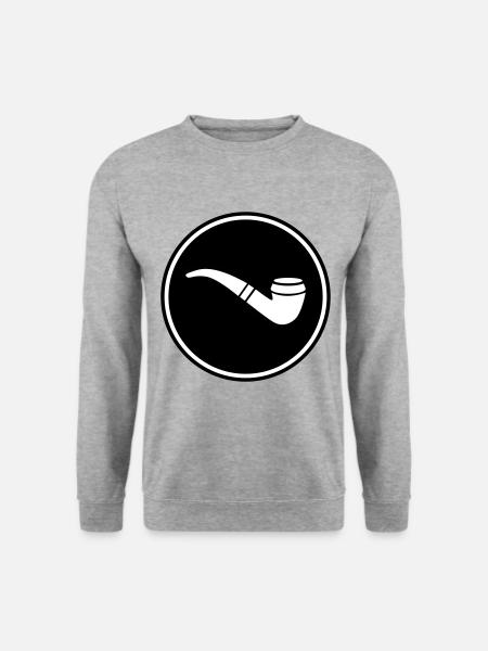 Smoking a pipe - Unisex Sweatshirt - salt & pepper