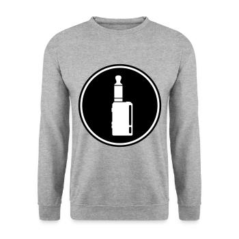 Silhouette de cigarette électronique - Sweat-shirt Unisexe - gris chiné - Devant - Alina (178cm) & Michal (187cm)