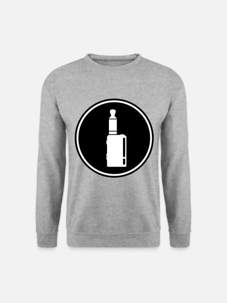 E-Zigarette Silhouette - Unisex Pullover - Weißgrau meliert