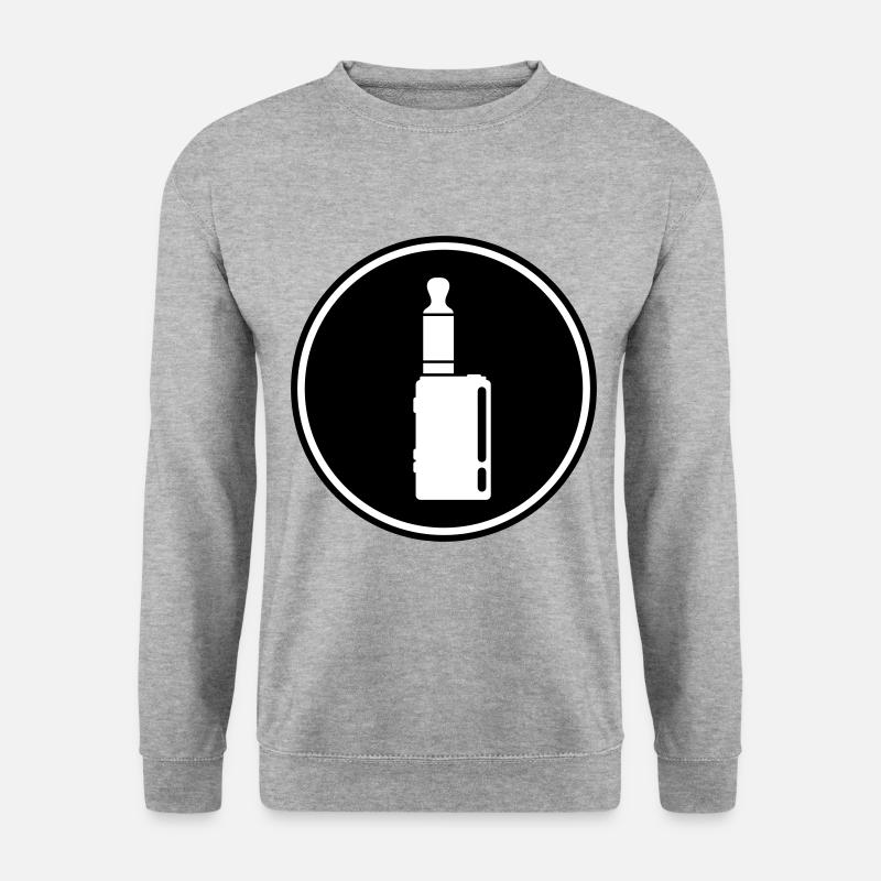 E-Zigarette Silhouette - Unisex Pullover - Weißgrau meliert