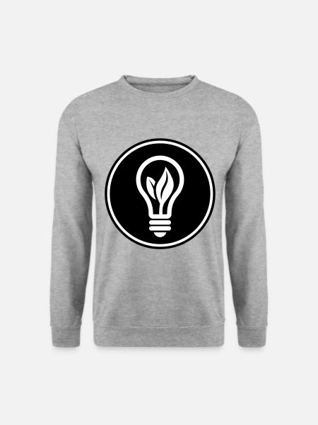 Light bulb icon - Unisex Sweatshirt - salt & pepper