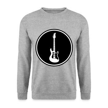 Symbole de guitare - Sweat-shirt Unisexe - gris chiné - Devant - Alina (178cm) & Michal (187cm)