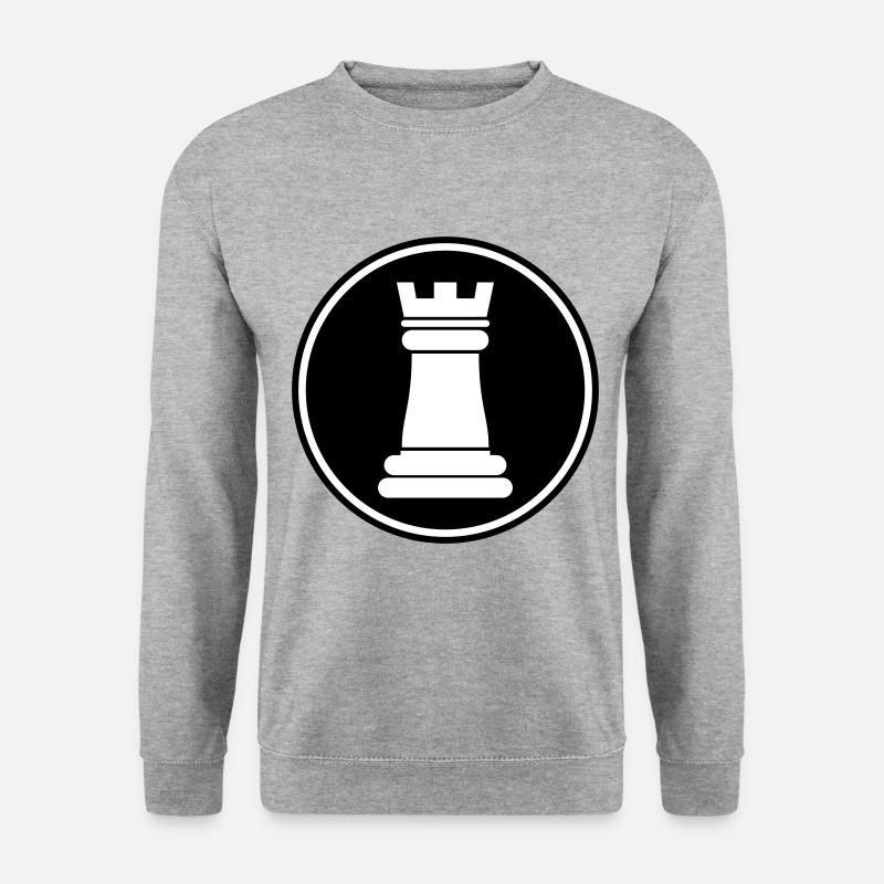 chess piece rook - Unisex Sweatshirt - salt & pepper