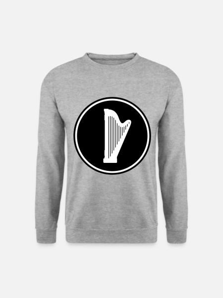 Harp symbol - Unisex Sweatshirt - salt & pepper