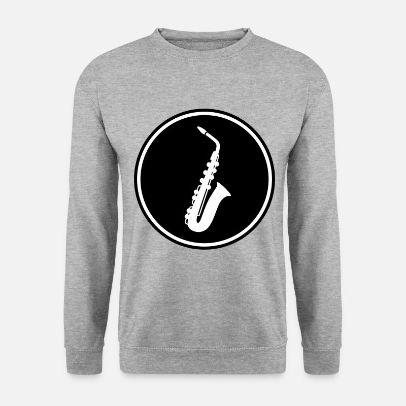 Trompete Symbol - Unisex Pullover - Weißgrau meliert