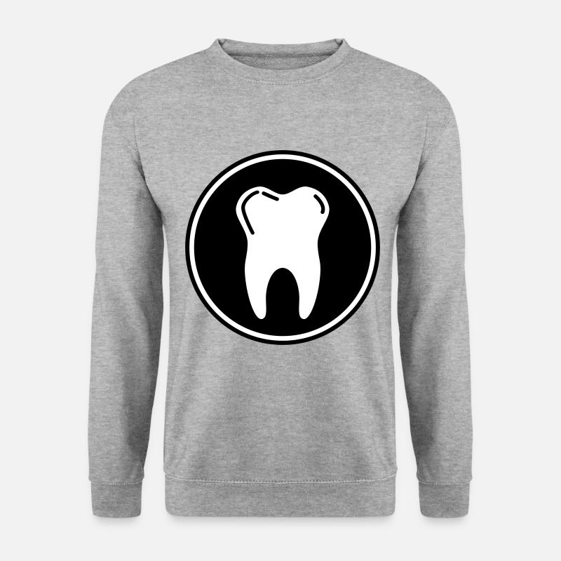 Tooth icon symbol - Unisex Sweatshirt - salt & pepper