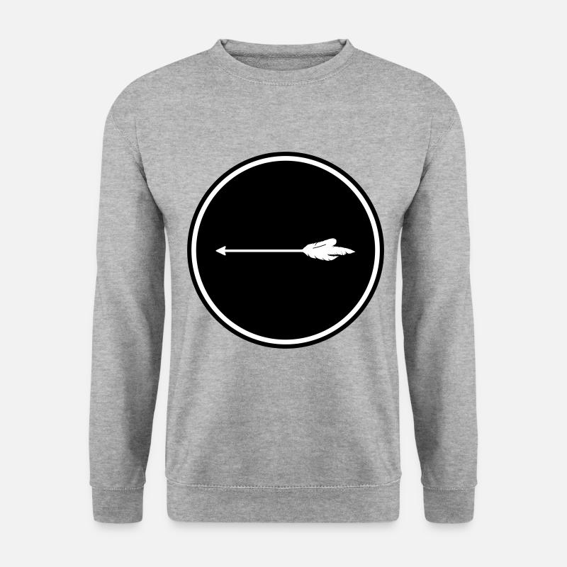 icône flèche - Sweat-shirt Unisexe - gris chiné