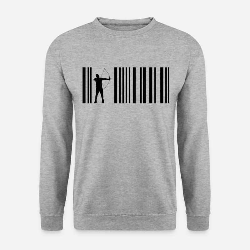 Archer avec arc et flèches - Sweat-shirt Unisexe - gris chiné