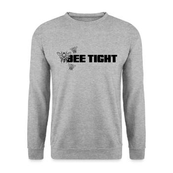 Beekeepers Hobby beekeepers "bee tight" honey make - Unisex Sweatshirt - salt & pepper - Front - Alina (178cm) & Michal (187cm)