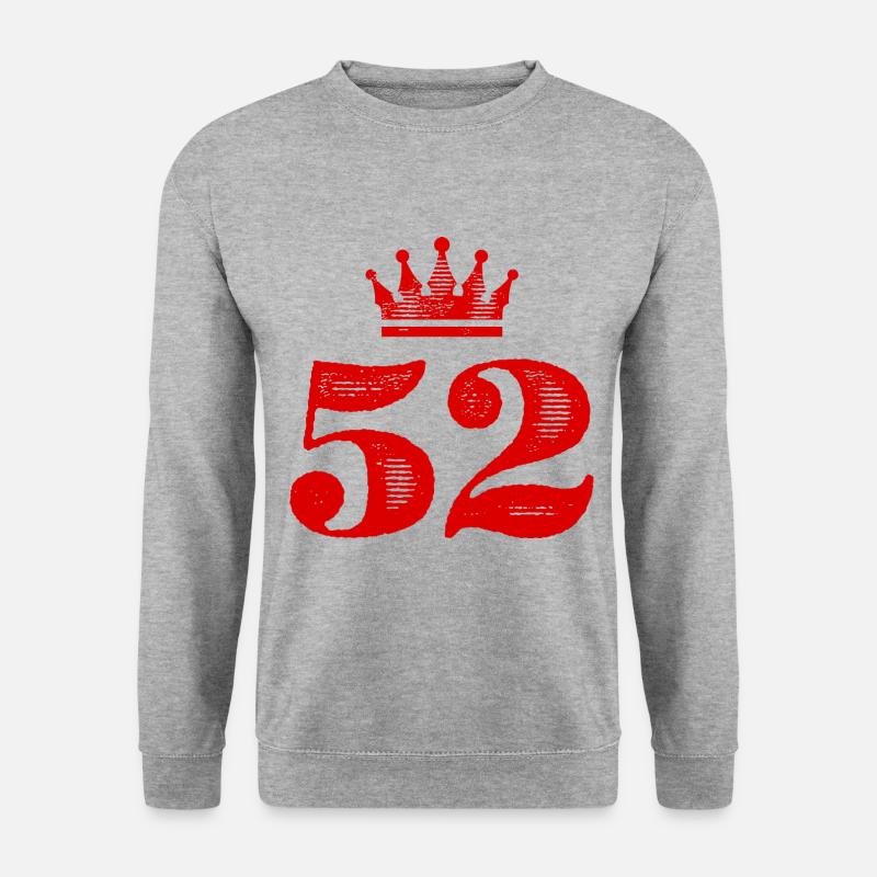 52 Number crown - Unisex Sweatshirt - salt & pepper