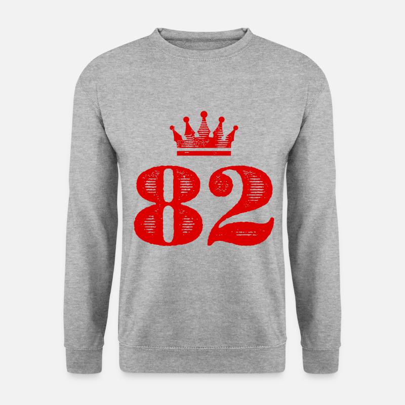 82 Number crown - Unisex Sweatshirt - salt & pepper