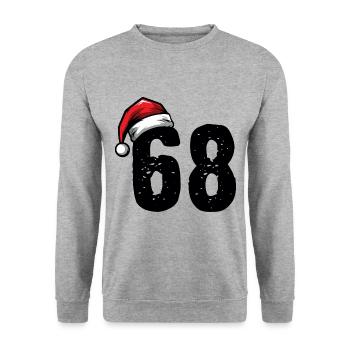 68 Numéro Noël - Sweat-shirt Unisexe - gris chiné - Devant - Alina (178cm) & Michal (187cm)