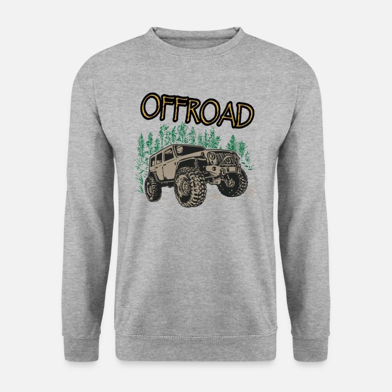 offroad 4x4 - Unisex Pullover - Weißgrau meliert