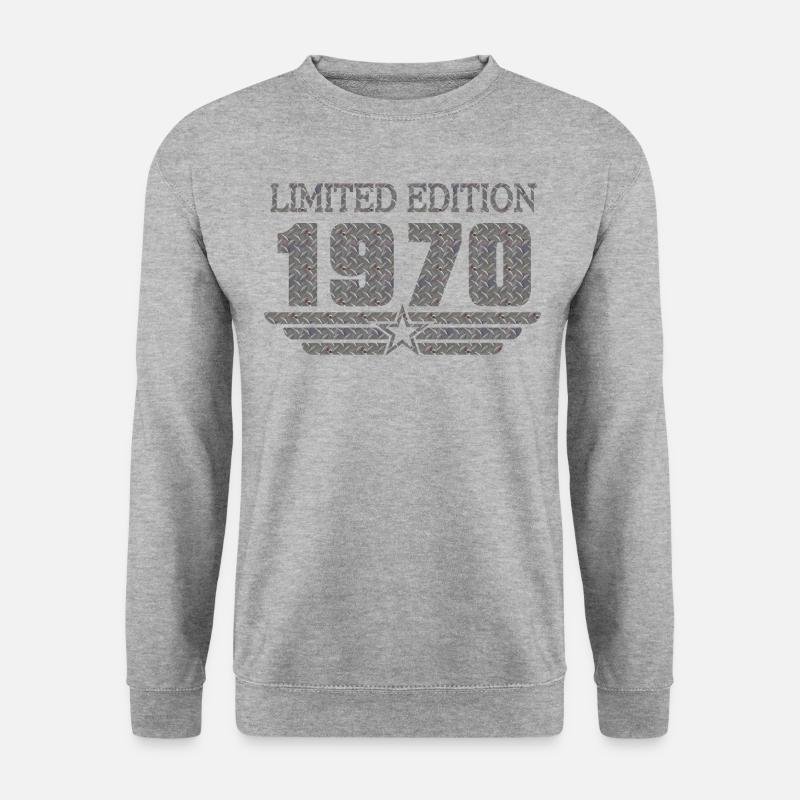 Metal 1970 LE Birthday - Unisex Pullover - Weißgrau meliert
