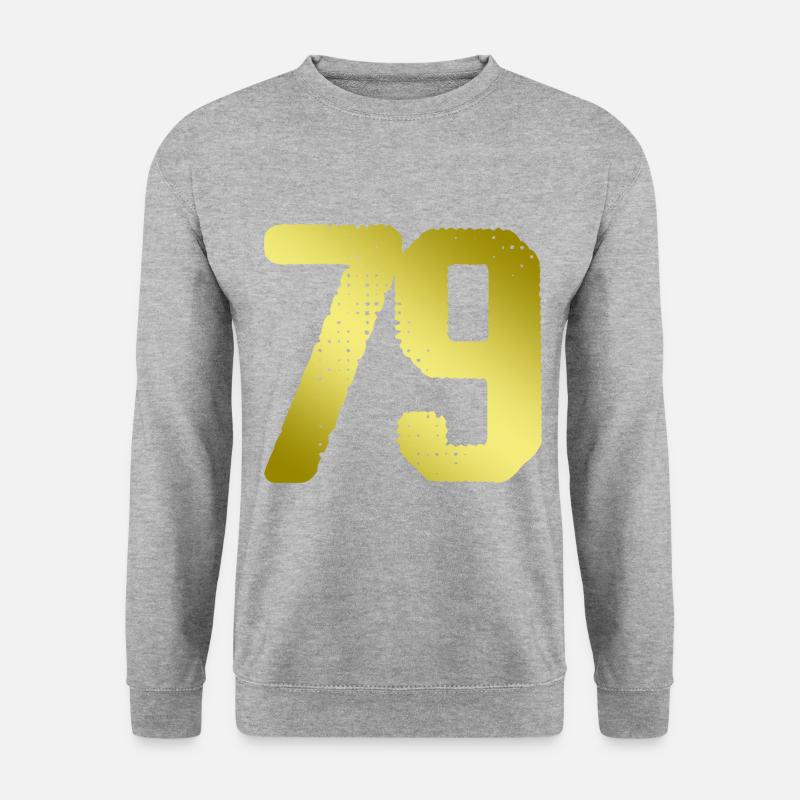 79 Number jersey - Unisex Sweatshirt - salt & pepper