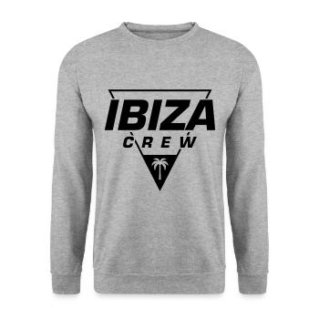 Ibiza Crew - Unisex Sweatshirt - salt & pepper - Front - Alina (178cm) & Michal (187cm)