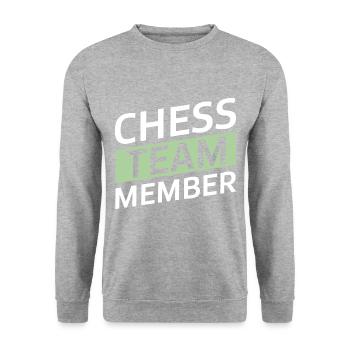 Chess Team - Unisex Sweatshirt - salt & pepper - Front - Alina (178cm) & Michal (187cm)