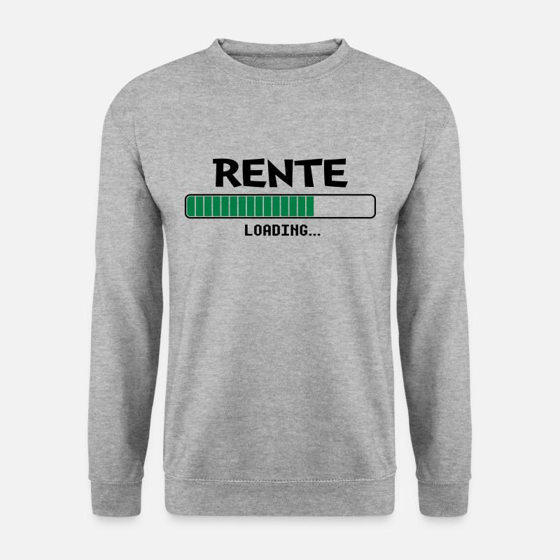 Rente loading Ladebalken - Unisex Pullover - Weißgrau meliert