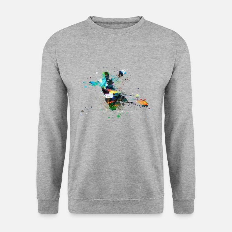 Handball, handballer, Beachhandball,Graffiti - Unisex Pullover - Weißgrau meliert
