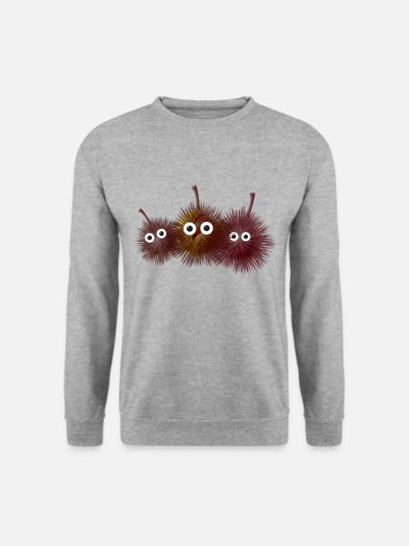 Châtaigne, châtaigne, châtaigne - Sweat-shirt Unisexe - gris chiné