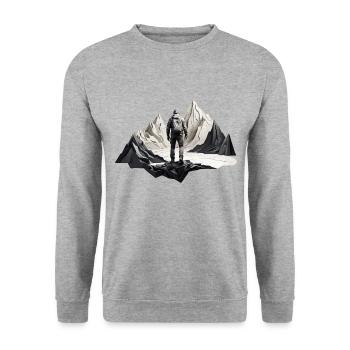 COOL RANDONNEUR RANDONNEUR EN PLEIN AIR - Sweat-shirt Unisexe - gris chiné - Devant - Alina (178cm) & Michal (187cm)