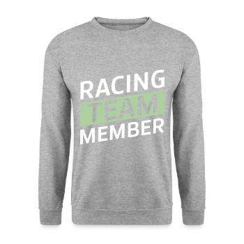 Racing Team - Unisex Sweatshirt - salt & pepper - Front - Alina (178cm) & Michal (187cm)