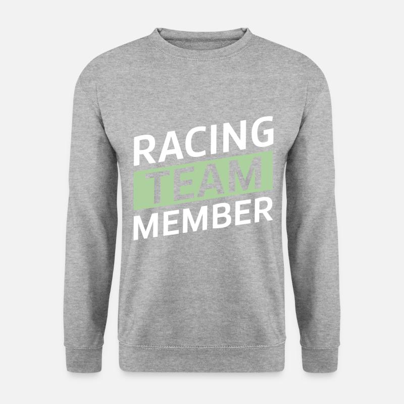 Racing Team - Unisex Pullover - Weißgrau meliert