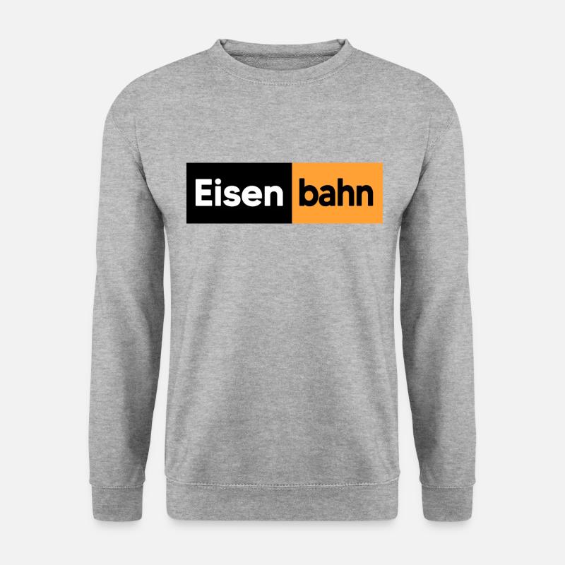 Eisenbahn Lokführer Bahner - Unisex Pullover - Weißgrau meliert