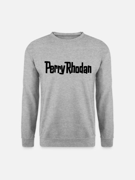 Perry Rhodan Logo schwarz - Unisex Pullover - Weißgrau meliert