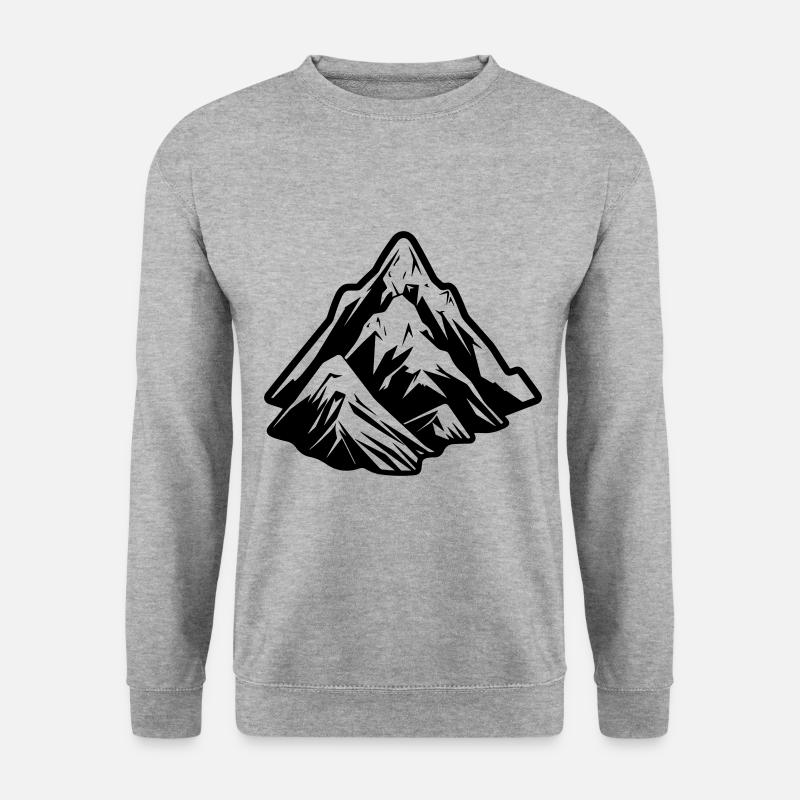 Berge Symbol Mountains - Unisex Sweatshirt - salt & pepper
