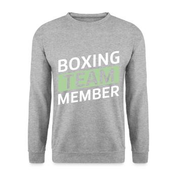 Boxing Team - Unisex Sweatshirt - salt & pepper - Front - Alina (178cm) & Michal (187cm)
