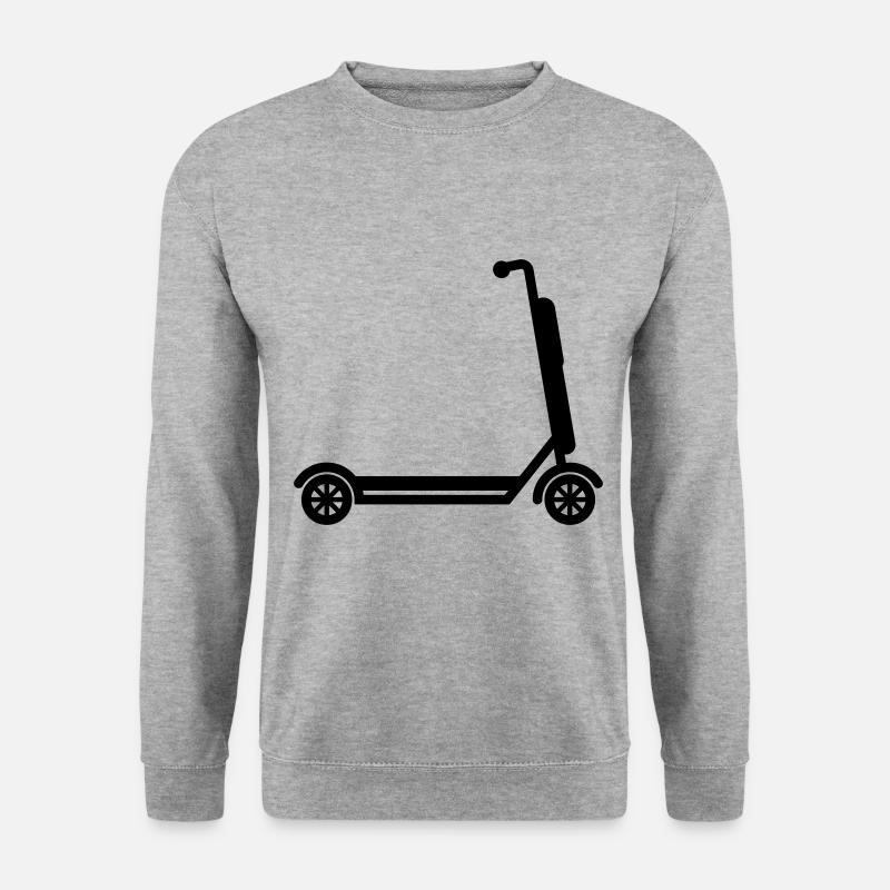 E-roller Icon - Unisex Pullover - Weißgrau meliert