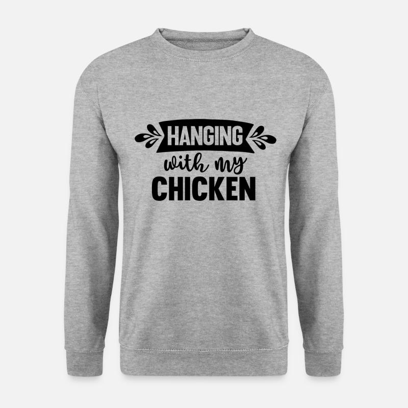 Hanging With My Chicken - Unisex Sweatshirt - salt & pepper