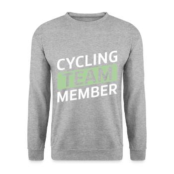 Cycling Team - Unisex Sweatshirt - salt & pepper - Front - Alina (178cm) & Michal (187cm)