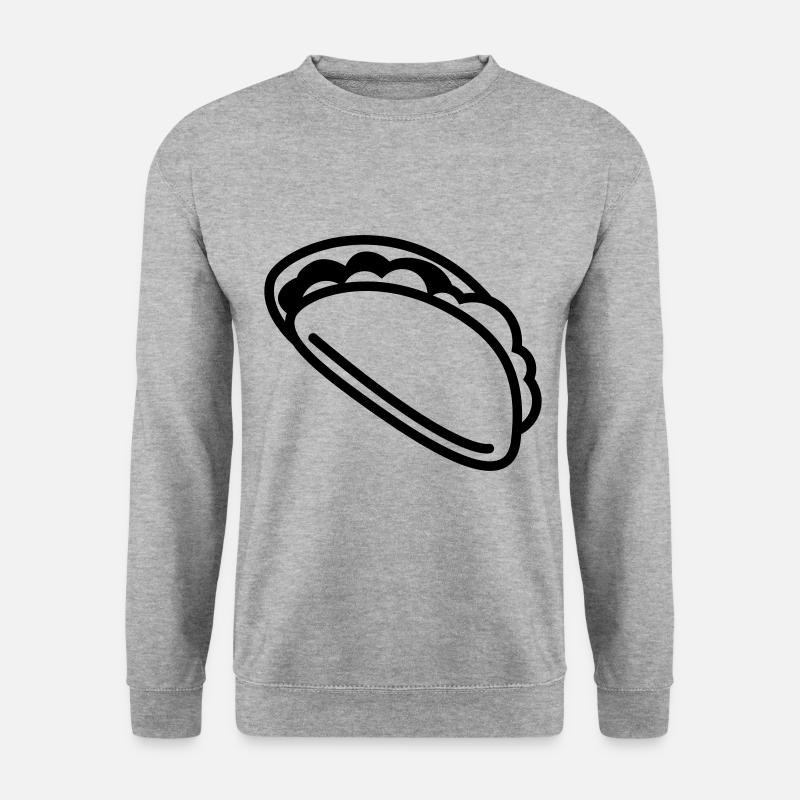 Burrito Symbol - Unisex Pullover - Weißgrau meliert