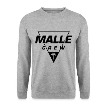Malle Crew - Unisex Sweatshirt - salt & pepper - Front - Alina (178cm) & Michal (187cm)
