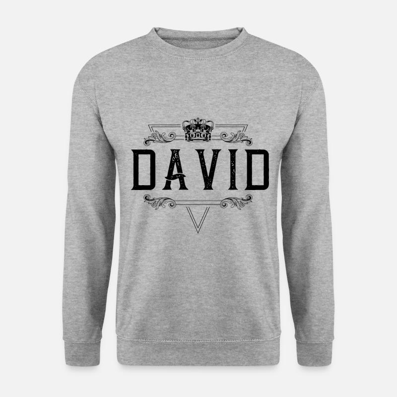 David Name - Unisex Sweatshirt - salt & pepper