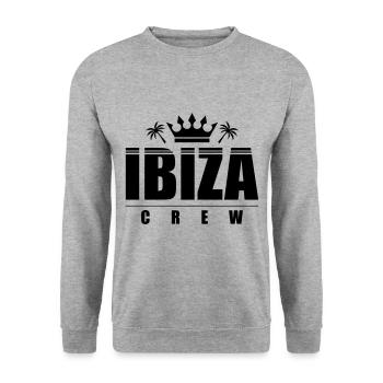 Ibiza Crew - Unisex Sweatshirt - salt & pepper - Front - Alina (178cm) & Michal (187cm)