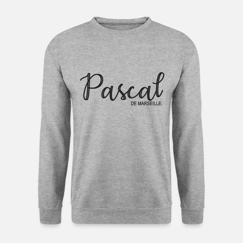 Pascal de Marseille Gift T shirt pascal - Unisex Sweatshirt - salt & pepper