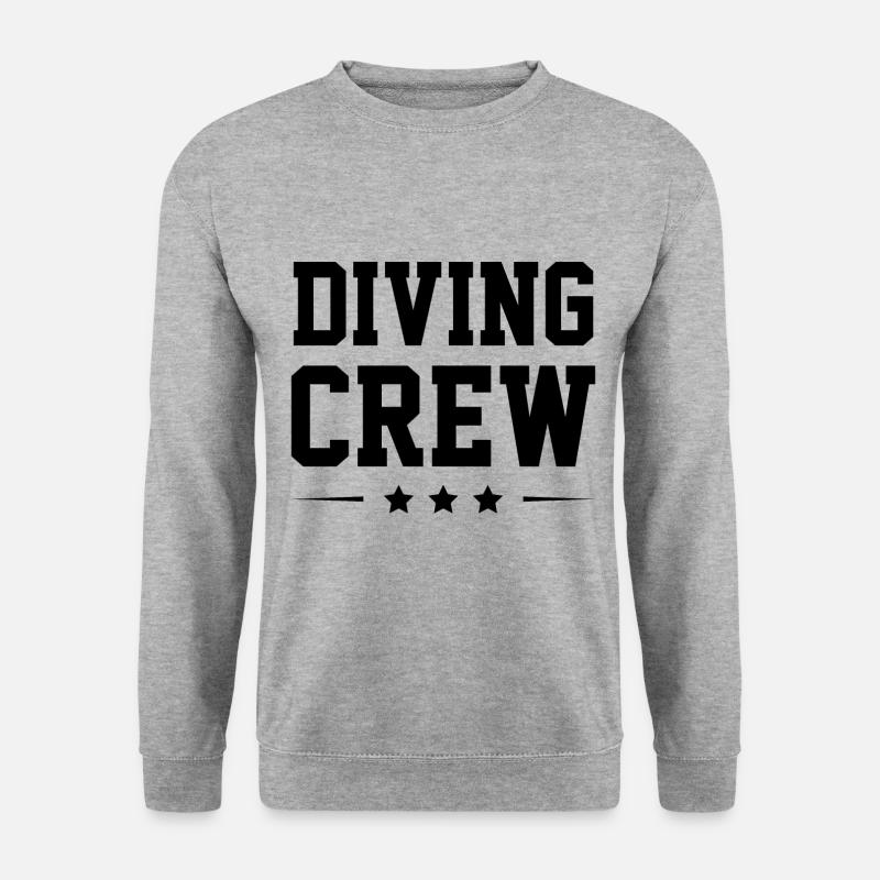 Diving Crew - Unisex Pullover - Weißgrau meliert