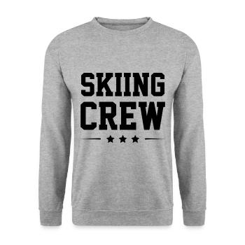 Équipe de ski - Sweat-shirt Unisexe - gris chiné - Devant - Alina (178cm) & Michal (187cm)