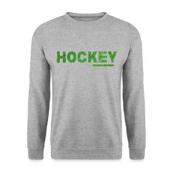 Hockey sur gazon Hockey Terrain de hockey Hockey sur gazon artificiel - Sweat-shirt Unisexe - gris chiné - Devant - Alina (178cm) & Michal (187cm)