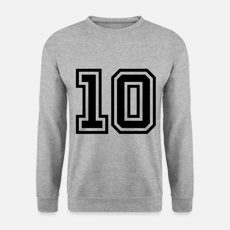 Symbole de 10 chiffres - Sweat-shirt Unisexe - gris chiné