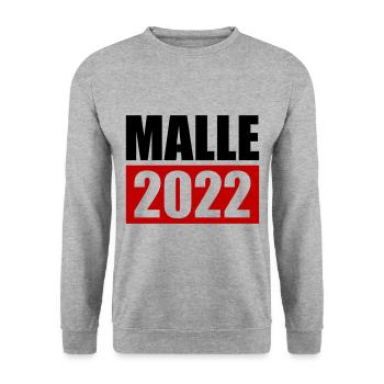 malle 2022 - Sweat-shirt Unisexe - gris chiné - Devant - Alina (178cm) & Michal (187cm)