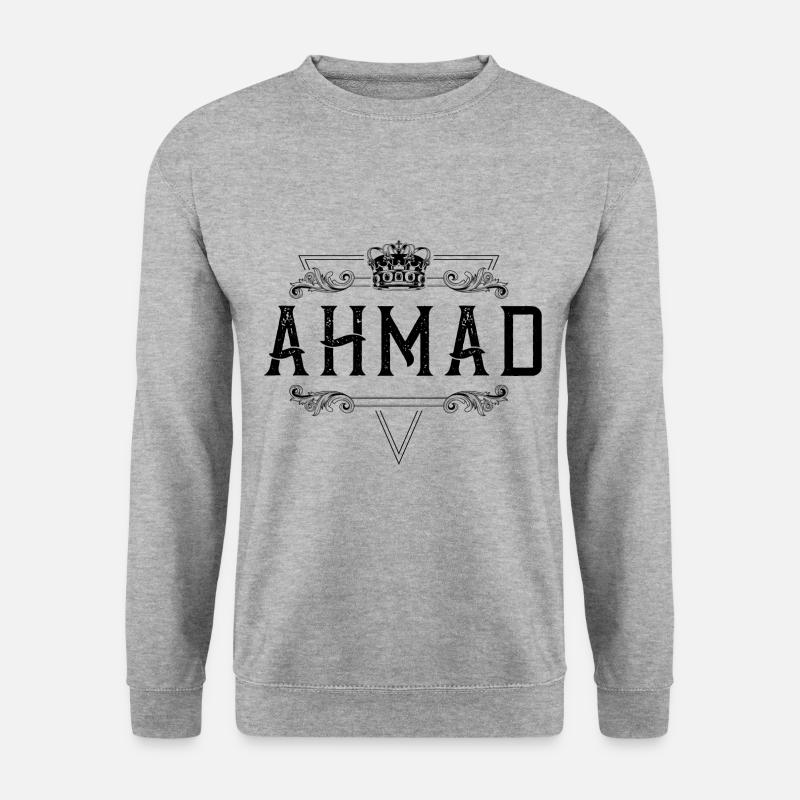 Ahmad Name - Unisex Sweatshirt - salt & pepper